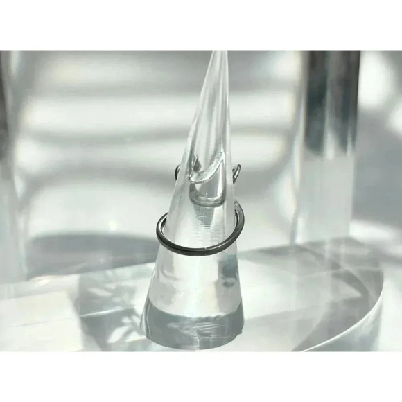 Vintage Sterling Silver Silpada Bali Style Minimalist Modernist Ring - Sz 10.75 - Picture 2 of 7